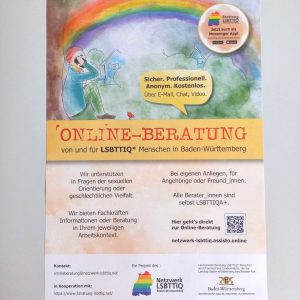 Plakat Online Beratung 2024