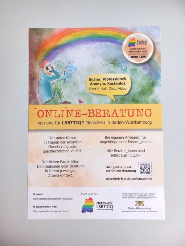 Plakat Online Beratung 2024